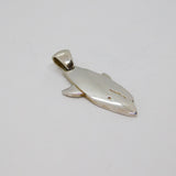 Sterling Silver Shark Fish Form Studio Style Pendant Modern c2000s