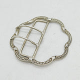 Victorian Sterling Silver Floral Belt Buckle Antique 1900 Chester
