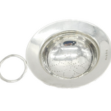 Edwardian Sterling Silver Floral Tea Strainer Antique 1908 Birmingham