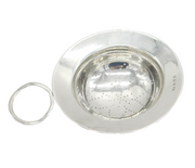 Edwardian Sterling Silver Floral Tea Strainer Antique 1908 Birmingham