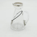 Edwardian Sterling Silver & Glass 'Liqueur' Tot Decanter Antique Sheffield