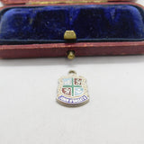 Sterling Silver & Enamel John O'Groats Charm Pendant Vintage c1970