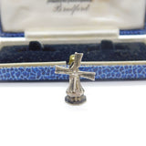 Sterling Silver Dutch Windmill Charm Pendant Vintage c1970