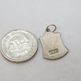 Sterling Silver Enamel Sagittarius the Archer Charm Pendant Vintage c1970s