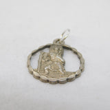Georg Jensen Sterling Silver St Christopher Charm Pendant Vintage c1970s