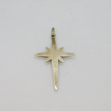 Sterling Silver Mexican Cross With Star Studio Pendant Vintage c1970s