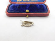 Sterling Silver Musical Harp Charm Pendant Vintage c1970