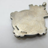 Gold & Sterling Silver Football Soccer Fob Medal Antique 1937 Birmingham