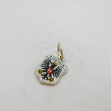 Sterling Silver 'Austria' Enamel Shield Travel Souvenir Charm Vintage c1970s