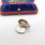 Sterling Silver Fish in the Basket Opening Charm Pendant Vintage c1970