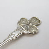 Irish Sterling Silver Shamrock Terminal Souvenir Spoon Vintage 1965 Dublin