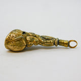 19th Century Rolled Glld & Bloodstone Horse Hoof Fob Antique c1880s
