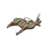 Sterling Silver Stag Deer Charm Pendant Vintage c1970s