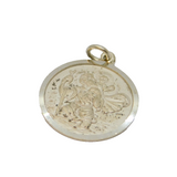 Sterling Silver St Christopher Travel Charm Pendant Vintage c1970