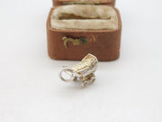 Sterling Silver Baby in the Pram Charm Pendant Vintage c1970