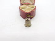 Sterling Silver Sewing Thimble Charm Pendant Vintage c1970