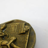 Georgian Gilt Metal Novelty 'Peeping Tom' Dress Button Antique c1820s