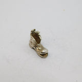 Sterling Silver Scruffy Shoe Boot Charm Pendant Vintage c1970