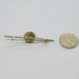Sterling Silver Morpho Butterfly Wing Set Bar Brooch Pin Antique c1930s