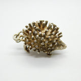 Sterling Silver Prickly Hedgehog Charm Pendant Vintage c1970
