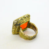 George III 9ct Gold, Carnelian Agate 'VL' Initial Seal Signet Ring Antique c1790