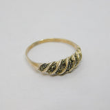 Sterling Silver Marcasite Art Deco Dress Band Ring Antique c1930 Size O