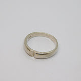 Sterling Silver Graduating Band Studio Style Ring Vintage c1970 Size S