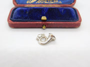 Sterling Silver Bugle Trumpet Horn Charm Pendant Vintage c1970
