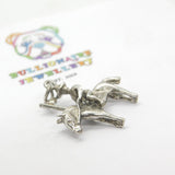Sterling Silver Canadian Cavalry Soldier Charm Vinatge c1960