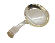 George III Sterling Silver Oval Bowl Tea Caddy Spoon Antique 1820 London