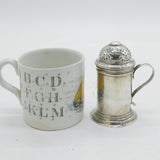 George I Sterling Silver Pounce Pot Antique 1727 London 18th Century