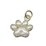 Sterling Silver Dog Paw Charm Pendant Contemporary c2010
