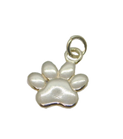 Sterling Silver Dog Paw Charm Pendant Contemporary c2010