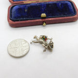 Sterling Silver Worker in the Field Charm Pendant Vintage c1970