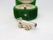 Sterling Silver Traditional Cannon Charm Pendant Vintage c1970