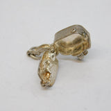 Sterling Silver Opening Lady in the Camera Charm Pendant Vintage c1970
