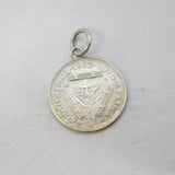 Sterling Silver South African Coin Threepence Charm Pendant Vintage c1970