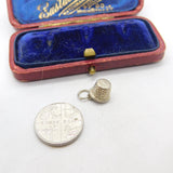Sterling Silver Sewing Thimble Charm Pendant Vintage c1970