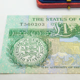Mint Condition States Of Guernsey £1 Bank Note c1985 Perfect Uncirculated