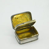 19th Century Dutch .800 Silver Rural Pattern Vinaigrette Antique c1840