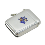 Edwardian Sterling Silver & Enamel St John's College, Cambridge Vesta Case