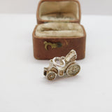 Sterling Silver Motor Car Charm Pendant Vintage c1970