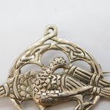 Sterling Silver Celtic Mythical Bird Brooch Pin Vintage 1959 Birmingham