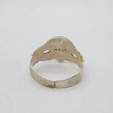 Sterling Silver Celtic Claddagh Style Sweetheart Ring Vintage c1970 Size S UK