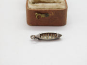 Sterling Silver Canoe Charm Pendant Vintage c1970