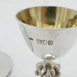 Victorian Sterling Silver Travelling Communion Chalice & Paten Antique London