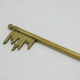 Large Victorian Cast Brass Presentation Key Antique c1890