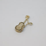 Sterling Silver Guitar Charm Pendant Vintage c1970