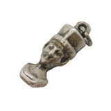 Sterling Silver Nefertiti Head Charm Pendant Vintage c1970s