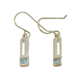 Pair of Sterling Silver Kit Heath Rennie Macintosh Topaz Earrings Vintage c2000